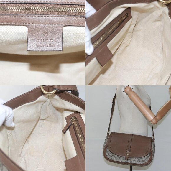 GUCCI GG Supreme Shoulder Bag PVC Beige Gold 336748 Auth 116246 - Picture 13 of 14